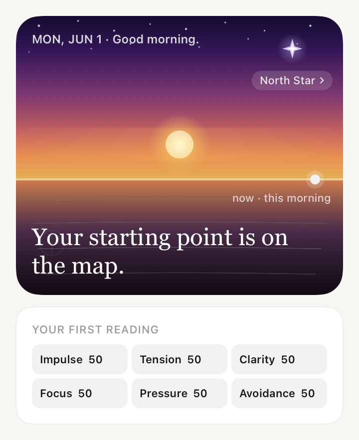 Soul showing a check-in reading